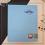 دفتر کلاسوری 20 حلقه سایز A5 جلد سیخت طرح سیبیل