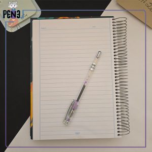 دفتر 200 برگ جلد سخت طرح گرافیتی دختر عینک آفتابی