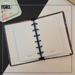 دفترچه یادداشت کلاسوری جلد سخت طرح تکنولوژی مدار قرمز