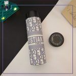 فلاسک بدنه چرمی درجه دار صافی دار طرح برند دیور طوسی