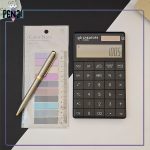 ماشین حساب دانشجویی فلت سی کلاس سری Mathmate calculator مدل Q5C-3 کریتورز مشکی و سفید