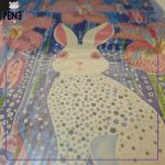 نقاشی الماسی بزرگسال کریستالی 10 رنگ خرگوش چشم قرمز