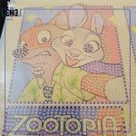 نقاشی الماسی بومی زوتوپیا 30 در 40 15 رنگ