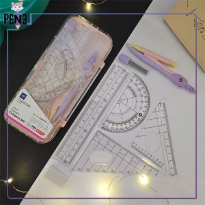 ست پرگار و لوازم رسم کلاسیک سی کلاس CCMPCS7-3 بنفش