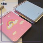 دفترچه یادداشت رنگی رنگی سویل رنگین کمانی 1509 رنگین کمان صورتی